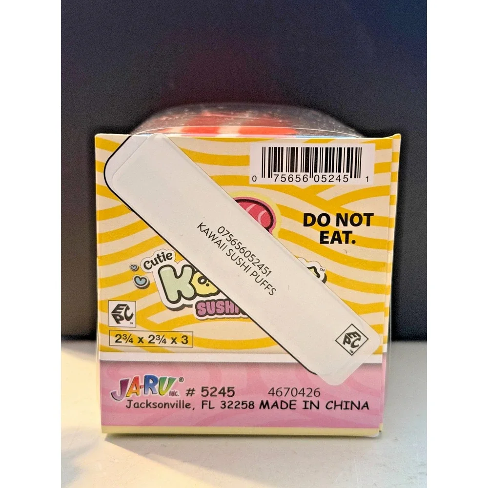 New Ja-Ru Kawaii Cutie Sushi Puff Squishy Toys Sensory Stress Relief Puffs